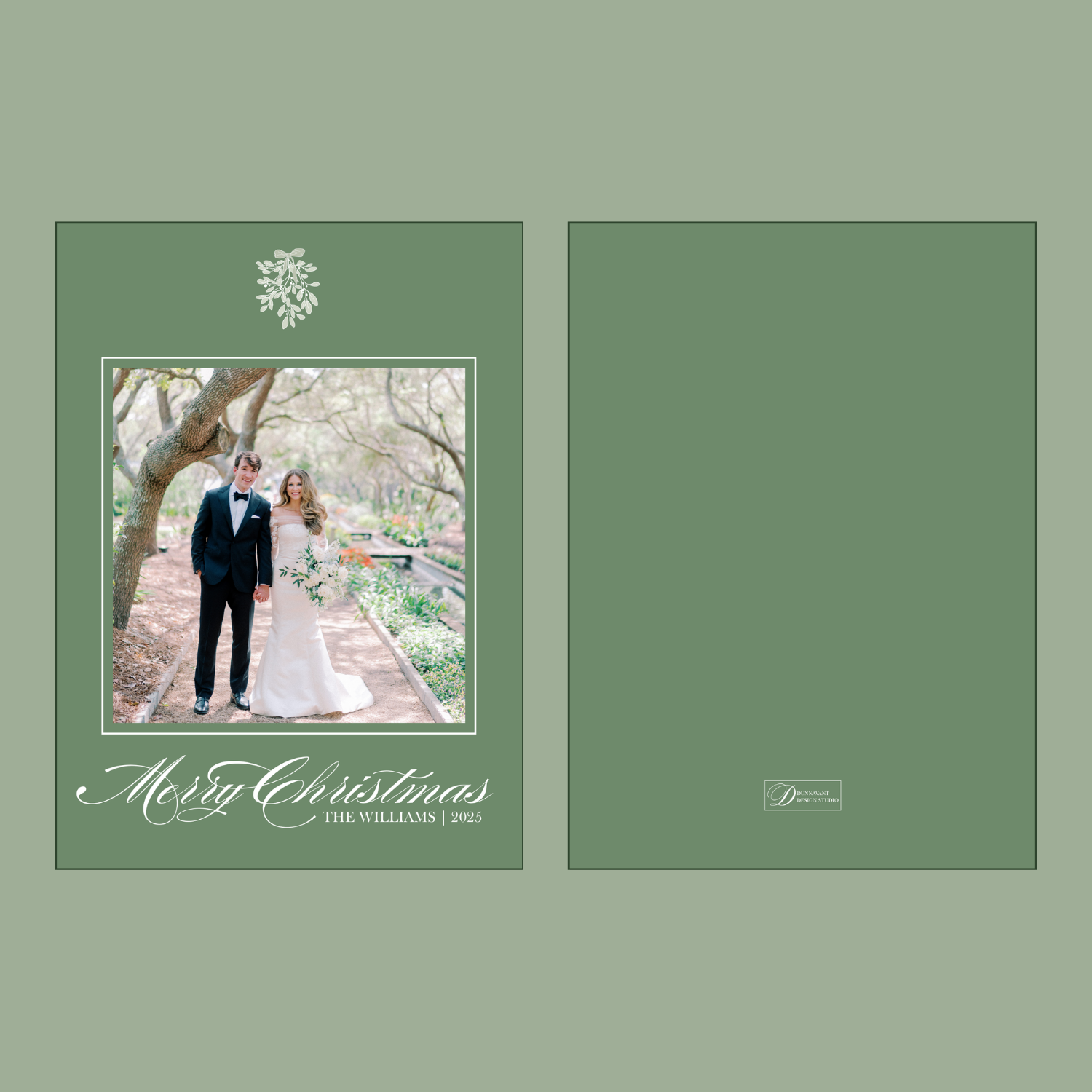 Mistletoe Flat Card