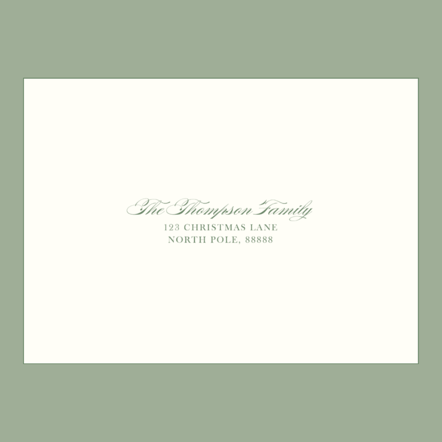 Mistletoe Recipient Address Printing