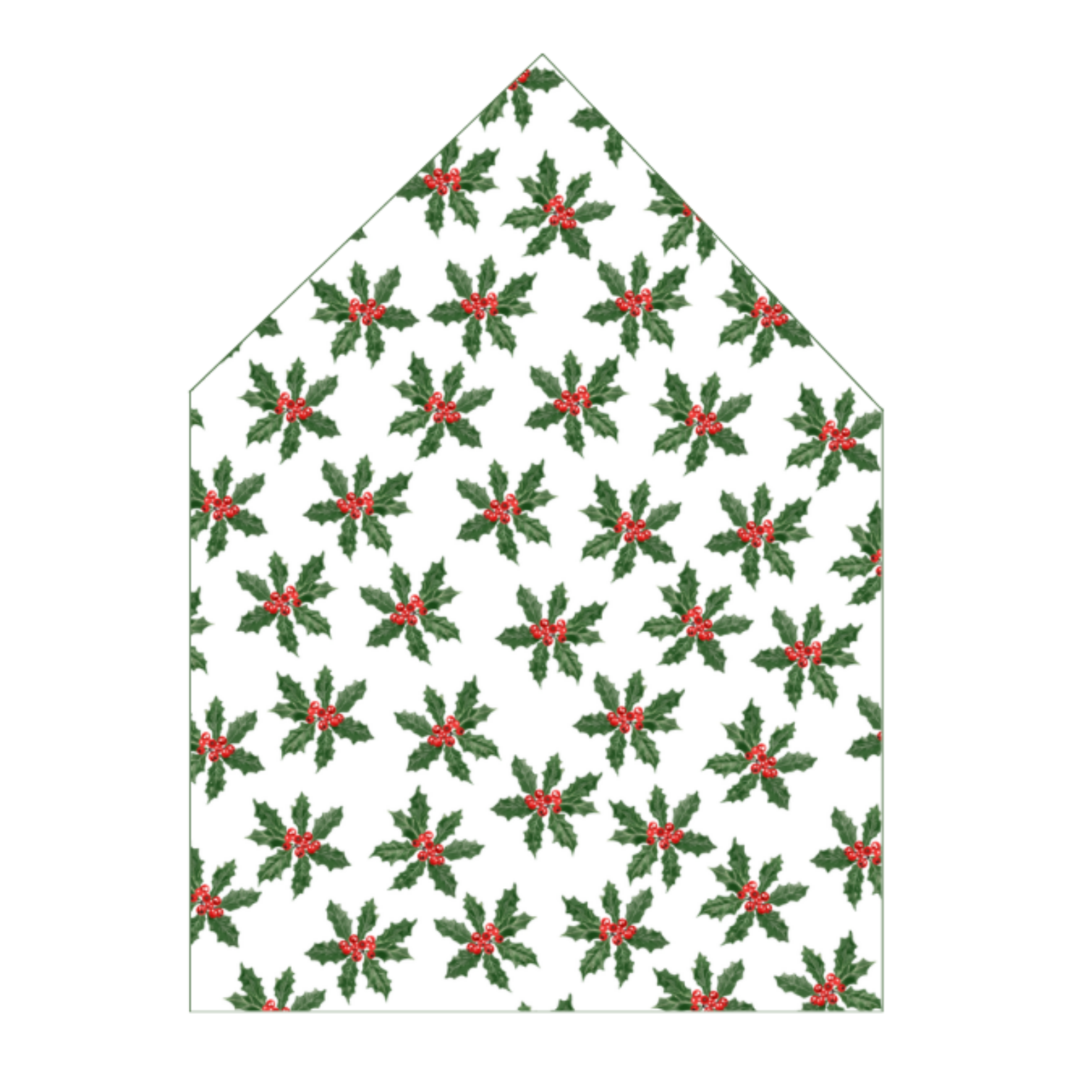 Holly Jolly Envelope Liner