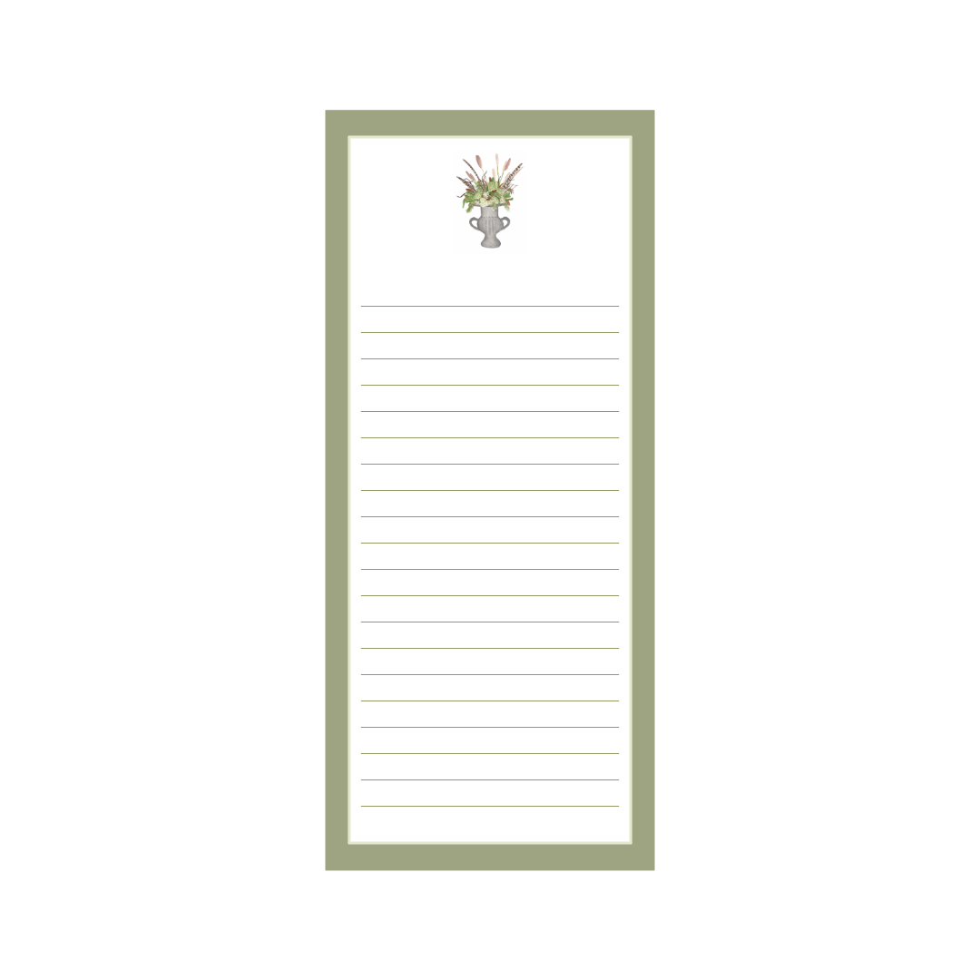 Floral Arrangement Skinny Notepad