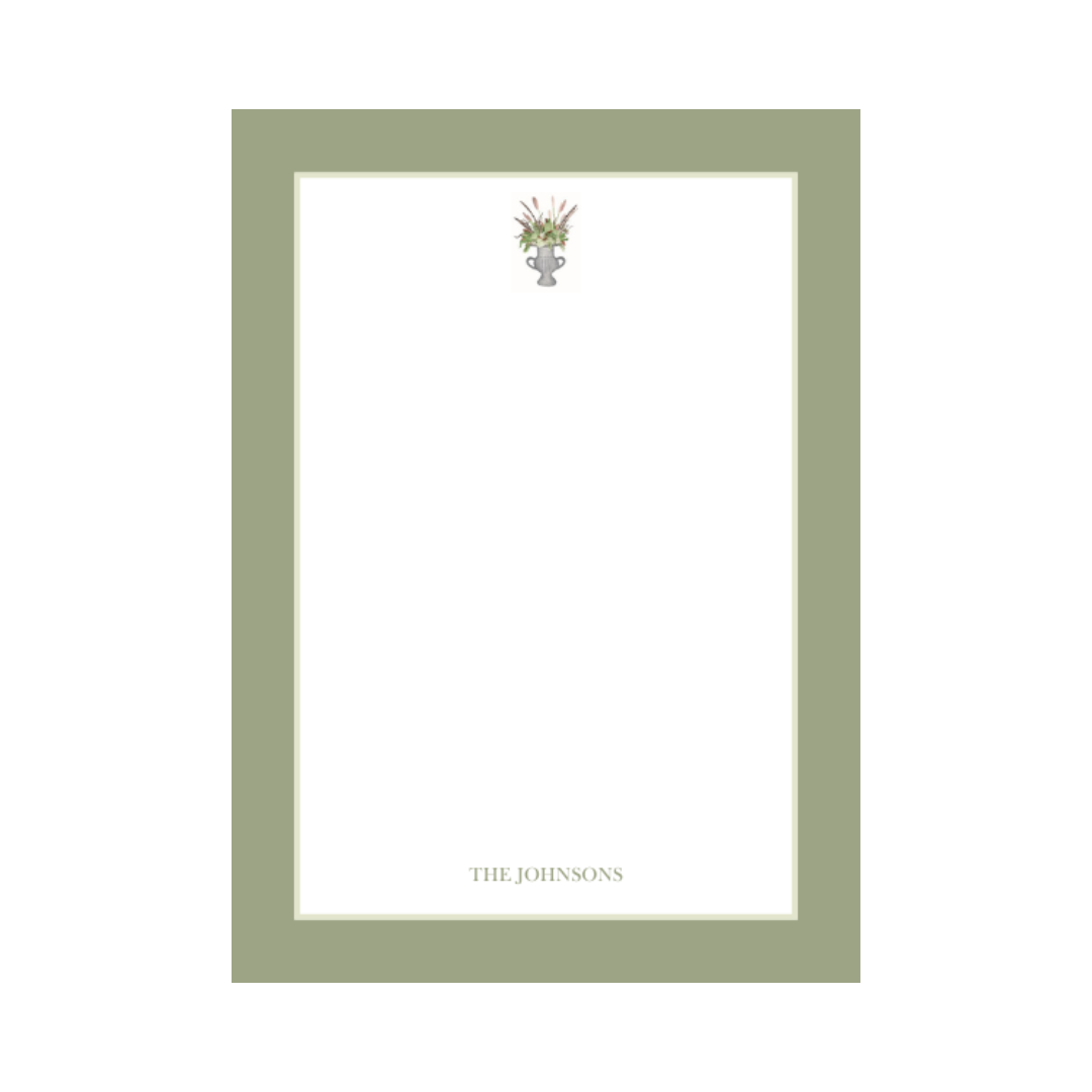 Floral Arrangement Vertical Notecard