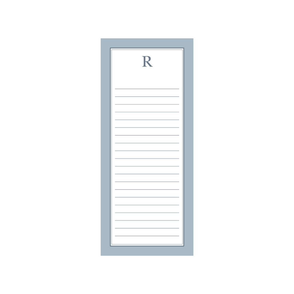 Dusty Blue Skinny Notepad