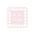 Gingham Square Scallop Gift Tags