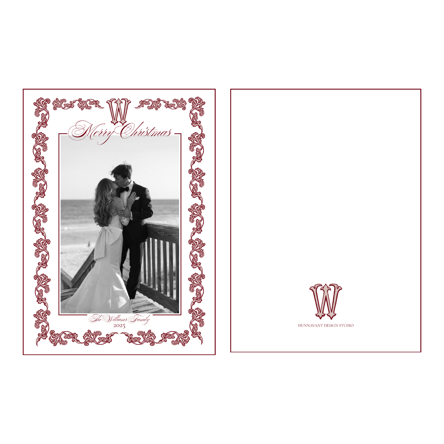 Elegant Flourish Flat Card