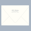 Frosted Bow & Greenery Return Address Printing
