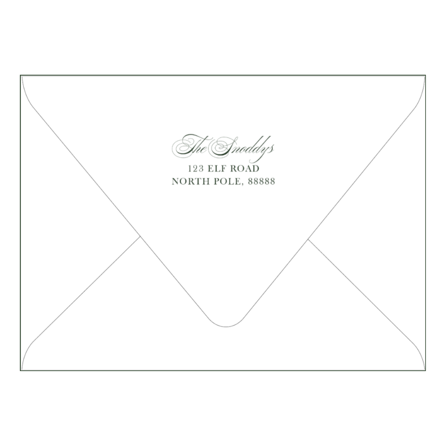 We Wish You A Merry Christmas Return Address Printing