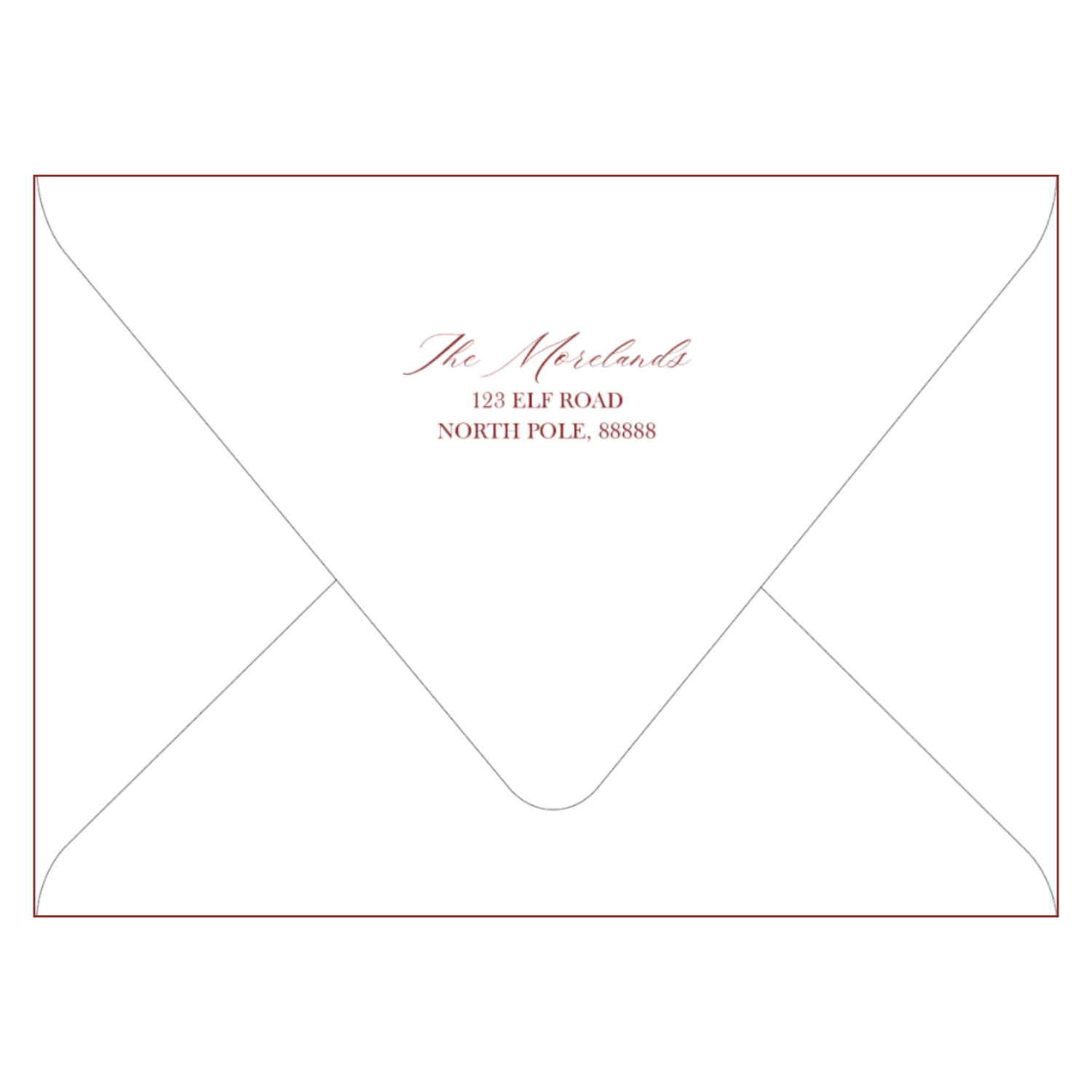 Happy Holidays Return Address Printing