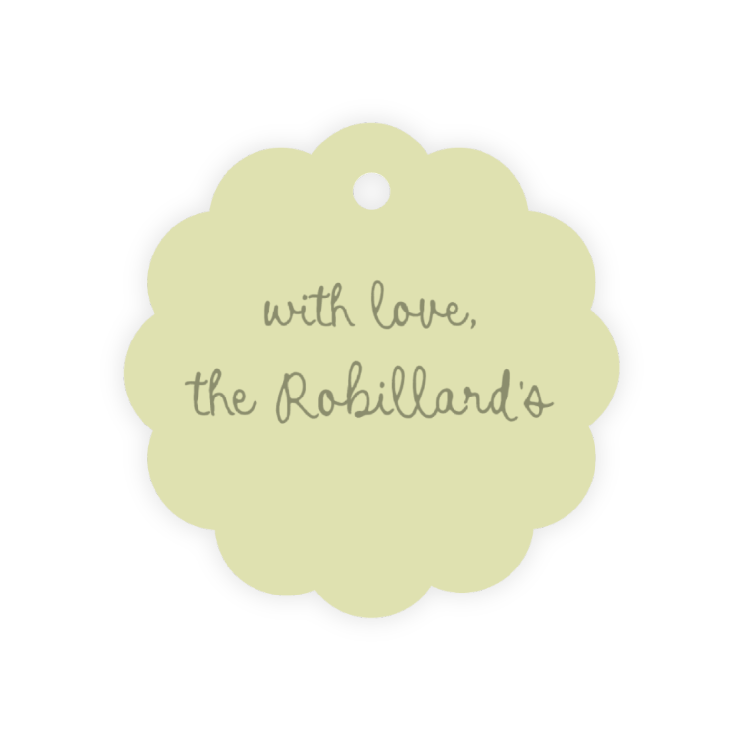 Classic Scallop Gift Tags