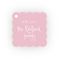 Classic Square Scallop Gift Tags