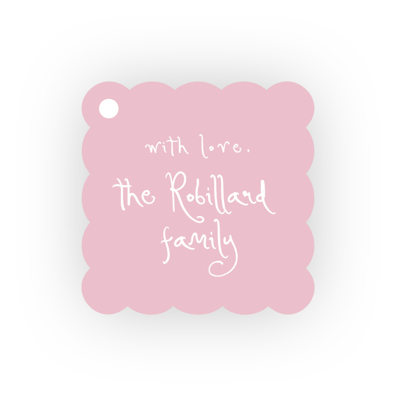Classic Square Scallop Gift Tags